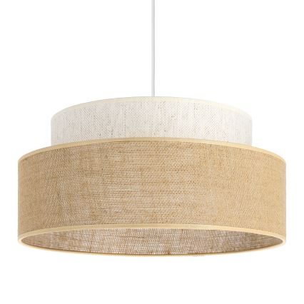 Lustra ar auklu BOHO 1xE27/60W/230V krēmkrāsa/bēša