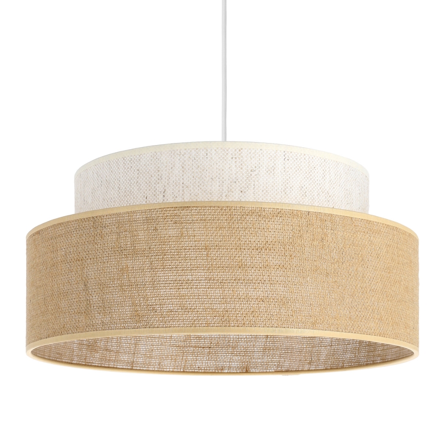 Lustra ar auklu BOHO 1xE27/60W/230V krēmkrāsa/bēša