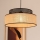 Lustra ar auklu BOHO 1xE27/60W/230V melna/rotanga