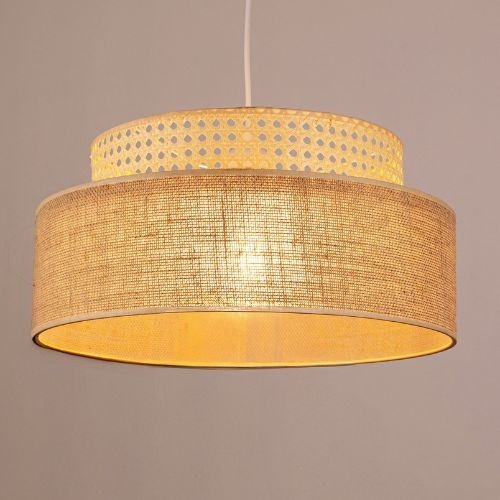 Lustra ar auklu BOHO 1xE27/60W/230V rotanga