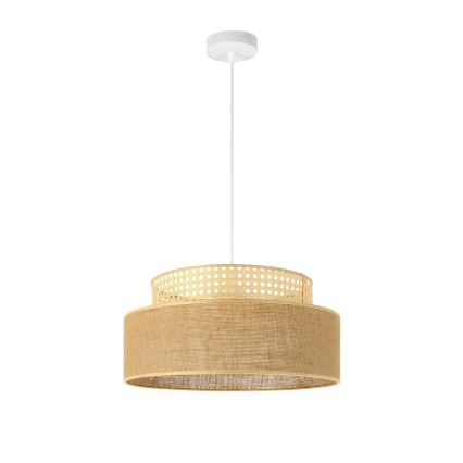Lustra ar auklu BOHO 1xE27/60W/230V rotanga