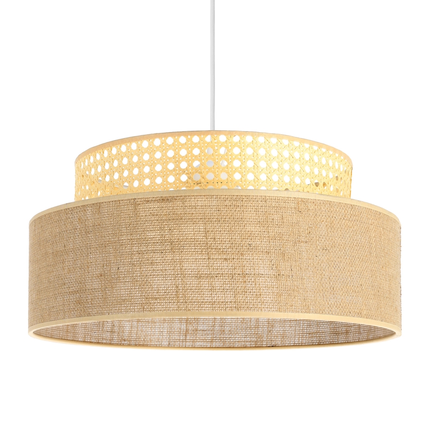 Lustra ar auklu BOHO 1xE27/60W/230V rotanga