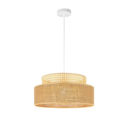 Lustra ar auklu BOHO 1xE27/60W/230V rotanga