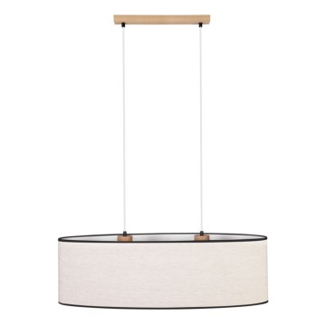Lustra ar auklu BOHO 2xE27/40W/230V ozols