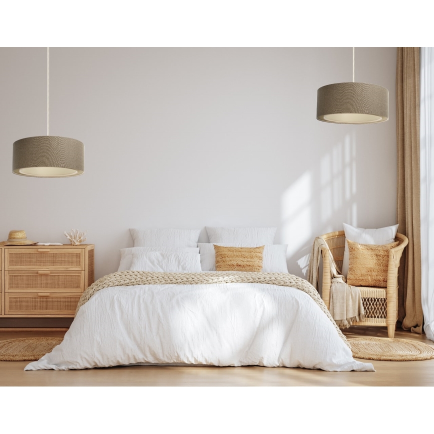 Lustra ar auklu BOHO TRINITI 1xE27/60W/230V brūna