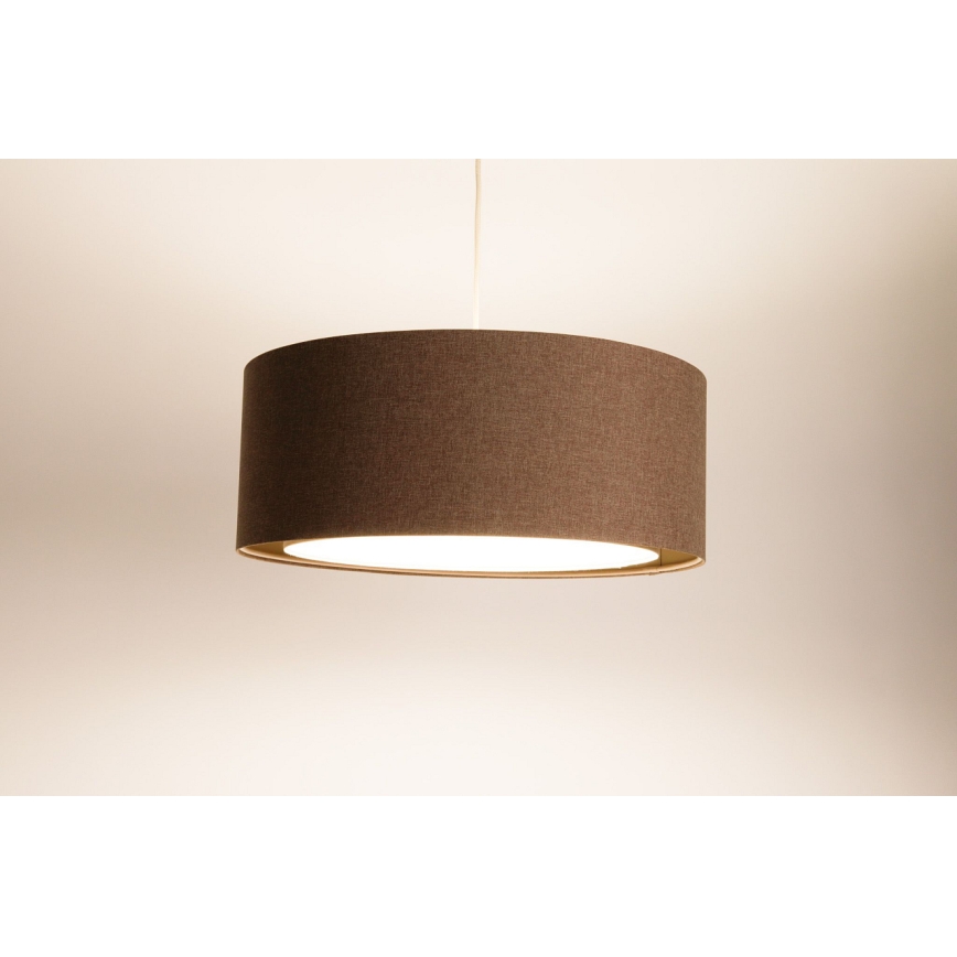 Lustra ar auklu BOHO TRINITI 1xE27/60W/230V brūna
