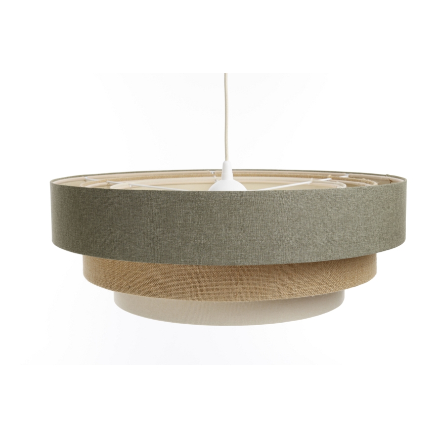 Lustra ar auklu BOHO TRINITI 1xE27/60W/230V pelēka/bēša/krēmkrāsa