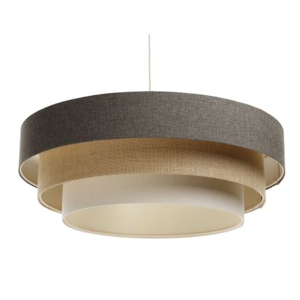 Lustra ar auklu BOHO TRINITI 1xE27/60W/230V pelēka/bēša/krēmkrāsa