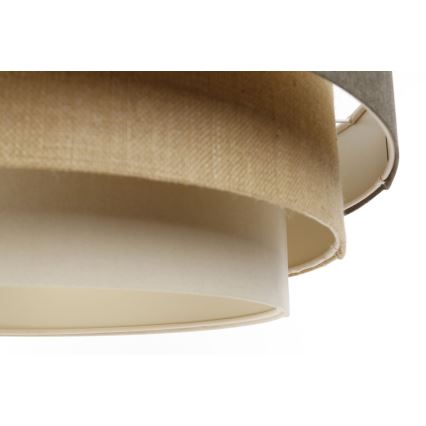 Lustra ar auklu BOHO TRINITI 1xE27/60W/230V pelēka/bēša/krēmkrāsa