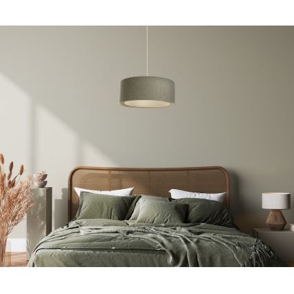 Lustra ar auklu BOHO TRINITI 1xE27/60W/230V pelēka