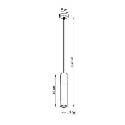 Lustra ar auklu BORGIO 1xGU10/40W/230V