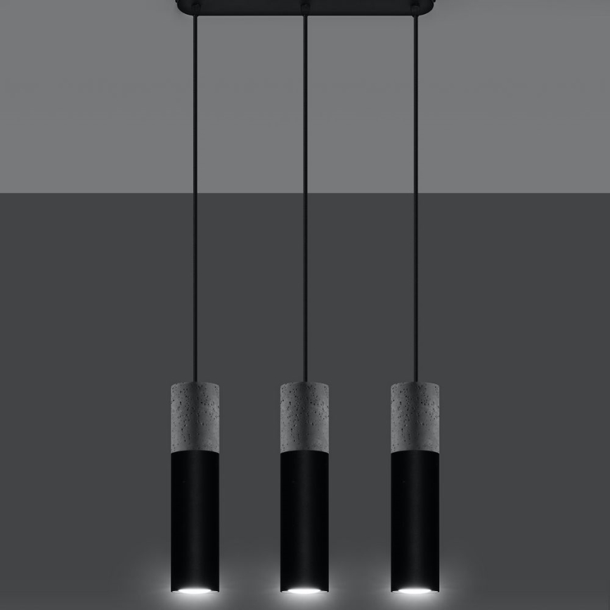 Lustra ar auklu BORGIO 3xGU10/40W/230V