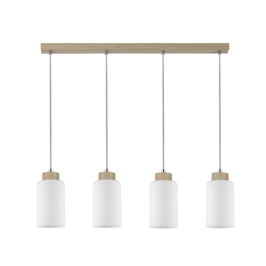 Lustra ar auklu BOSCO 4xE27/60W/230V Bērzs