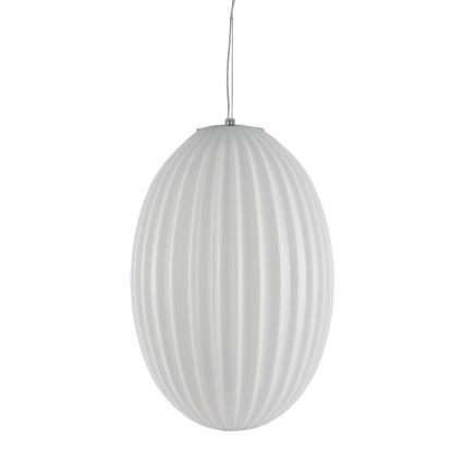 Lustra ar auklu BRAGA 1xE27/60W/230V balta