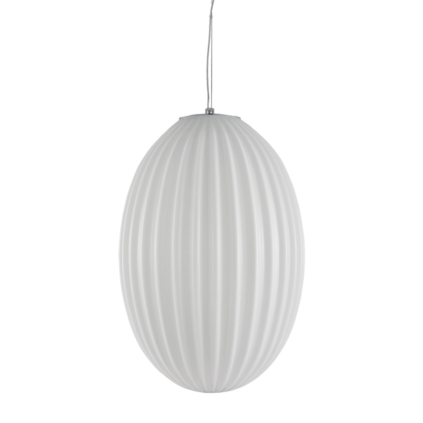 Lustra ar auklu BRAGA 1xE27/60W/230V balta