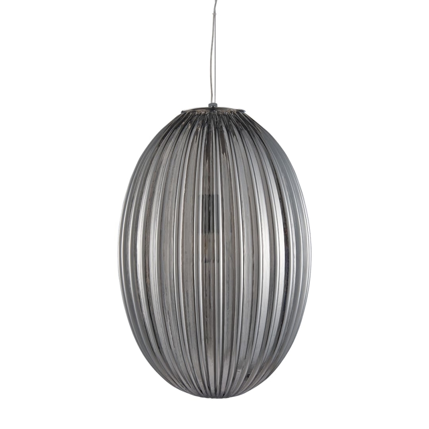 Lustra ar auklu BRAGA 1xE27/60W/230V pelēka