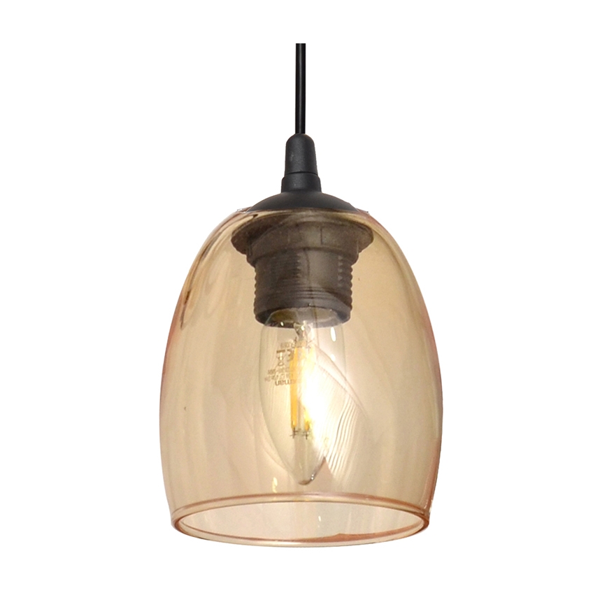 Lustra ar auklu BRILLANT 1xE27/15W/230V bēša
