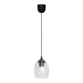 Lustra ar auklu BRILLANT 1xE27/15W/230V caurspīdīga