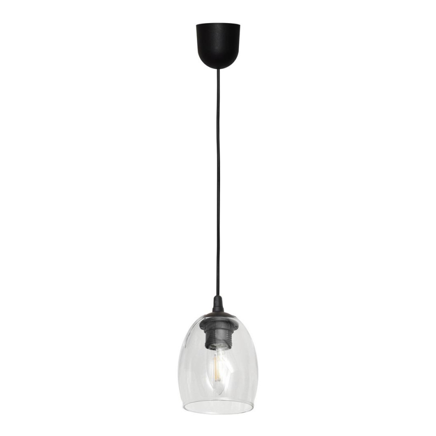 Lustra ar auklu BRILLANT 1xE27/15W/230V caurspīdīga