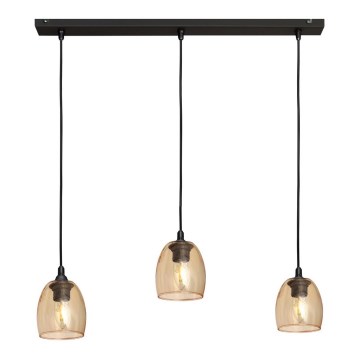 Lustra ar auklu BRILLANT 3xE27/15W/230V bēša
