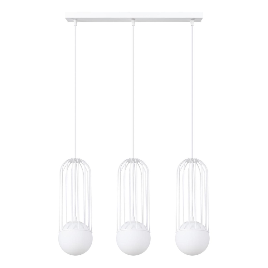 Lustra ar auklu BRINA 3xG9/8W/230V balta