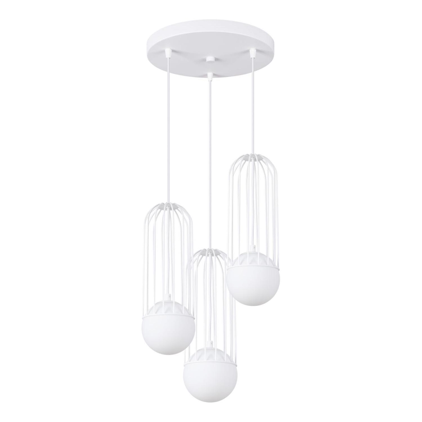 Lustra ar auklu BRINA 3xG9/8W/230V balta