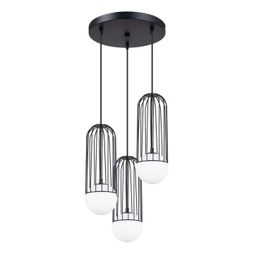 Lustra ar auklu BRINA 3xG9/8W/230V melna