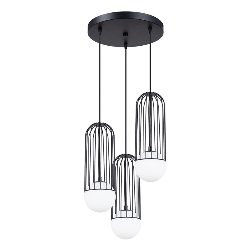 Lustra ar auklu BRINA 3xG9/8W/230V melna