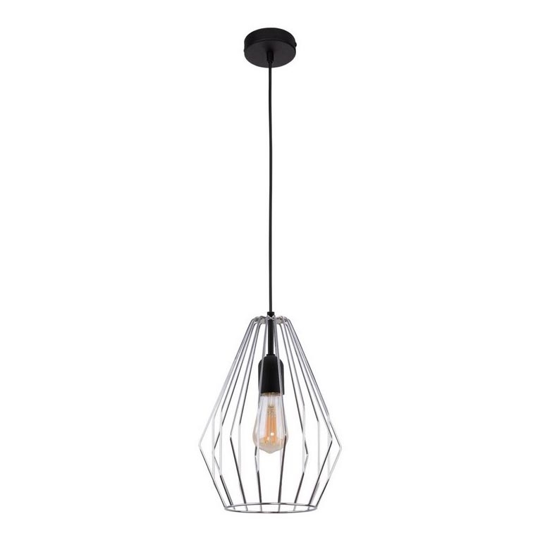 Lustra ar auklu BRYLANT 1xE27/60W/230V spīdīgi hromēts