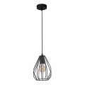 Lustra ar auklu BRYLANT BLACK 1xE27/60W/230V