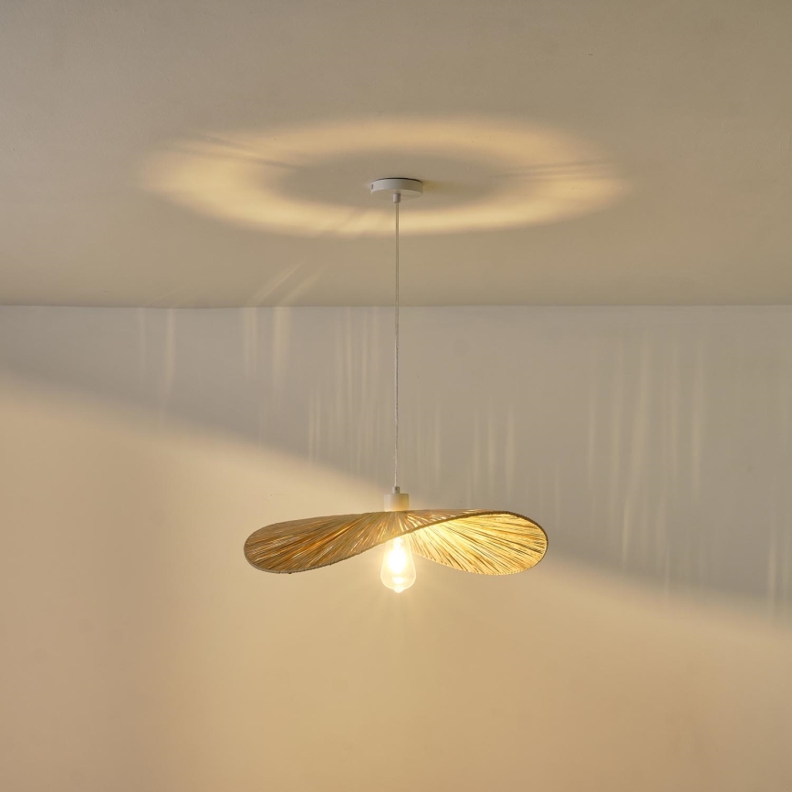 Lustra ar auklu CALYPSO 1xE27/15W/230V d. 55 cm bambusa