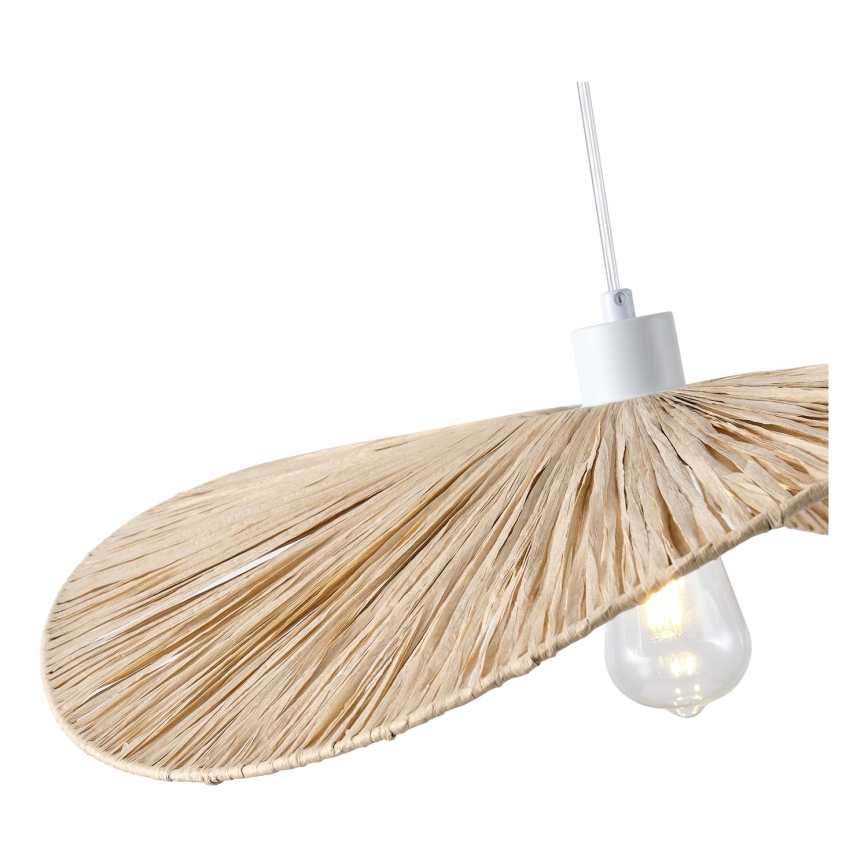 Lustra ar auklu CALYPSO 1xE27/15W/230V d. 55 cm bambusa