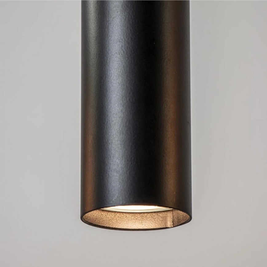 Lustra ar auklu CALYPSO 3xGU10/60W/230V + 5xE27/60W melna/zelta
