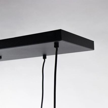 Lustra ar auklu CALYPSO 4xGU10/60W/230V + 4xE27/60W melna/zelta