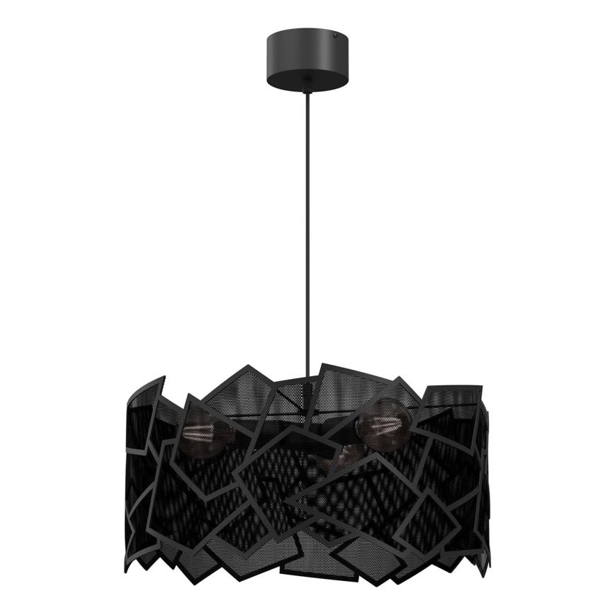 Lustra ar auklu CAMO 3xE27/15W/230V melna