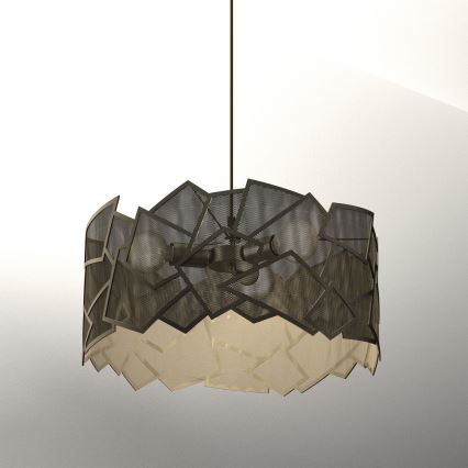 Lustra ar auklu CAMO 3xE27/15W/230V zelta