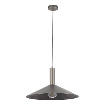 Lustra ar auklu CAPRI 1xE27/15W/230V d. 50 cm antracīta/pelēka