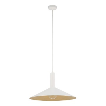 Lustra ar auklu CAPRI 1xE27/15W/230V d. 50 cm balta/zelta