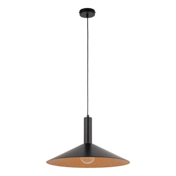 Lustra ar auklu CAPRI 1xE27/15W/230V d. 50 cm melna/varš