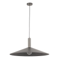 Lustra ar auklu CAPRI 1xE27/15W/230V d. 70 cm antracīta/pelēka