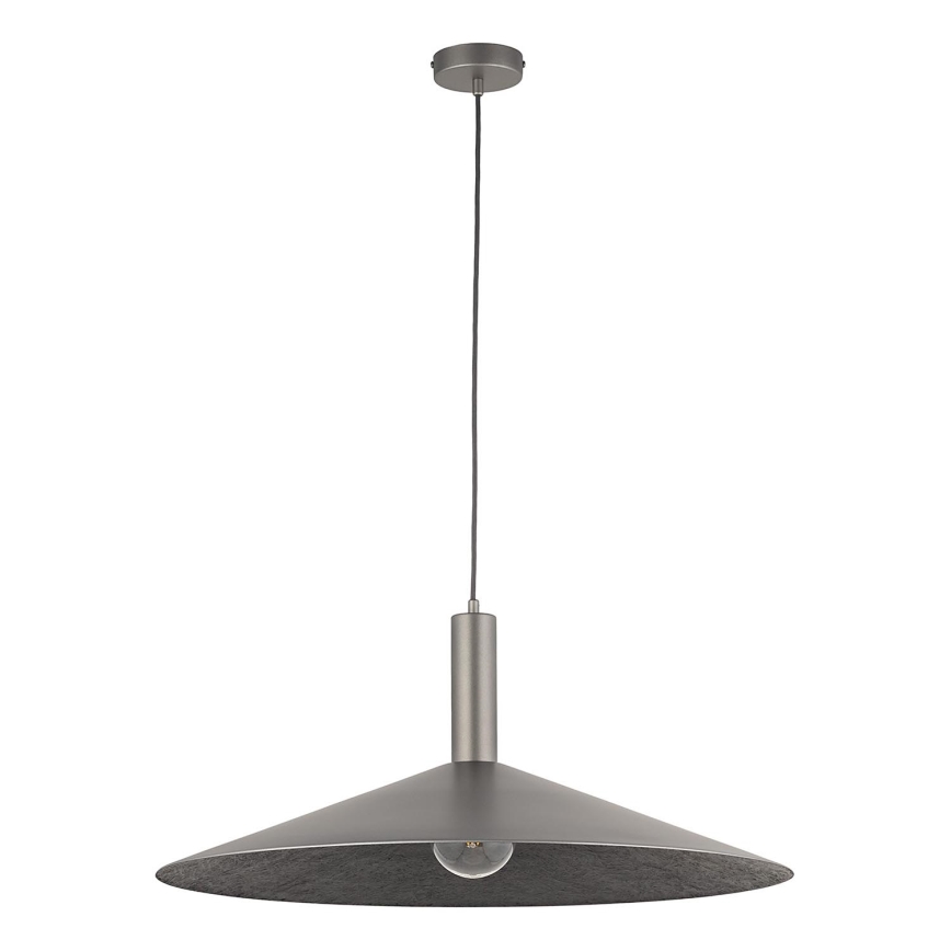 Lustra ar auklu CAPRI 1xE27/15W/230V d. 70 cm antracīta/pelēka