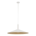 Lustra ar auklu CAPRI 1xE27/15W/230V d. 70 cm balta/zelta