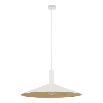 Lustra ar auklu CAPRI 1xE27/15W/230V d. 70 cm balta/zelta