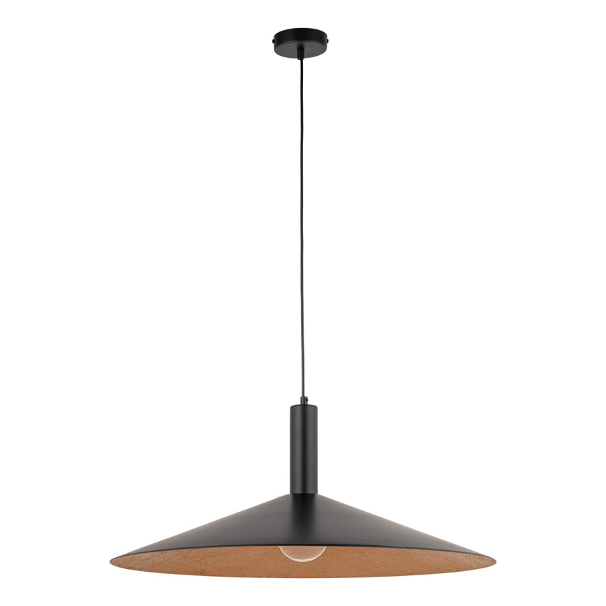 Lustra ar auklu CAPRI 1xE27/15W/230V d. 70 cm melna/varš