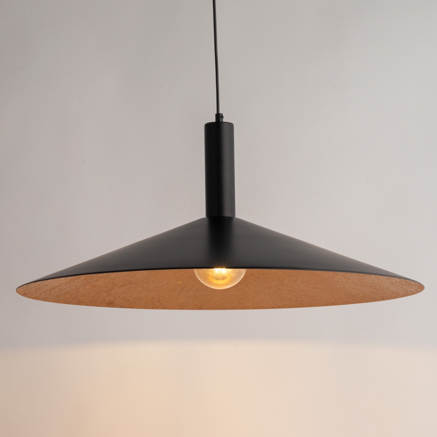 Lustra ar auklu CAPRI 1xE27/15W/230V d. 70 cm melna/varš