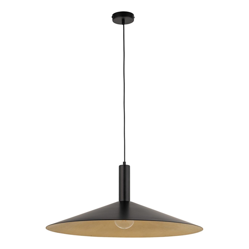 Lustra ar auklu CAPRI 1xE27/15W/230V d. 70 cm melna/zelta