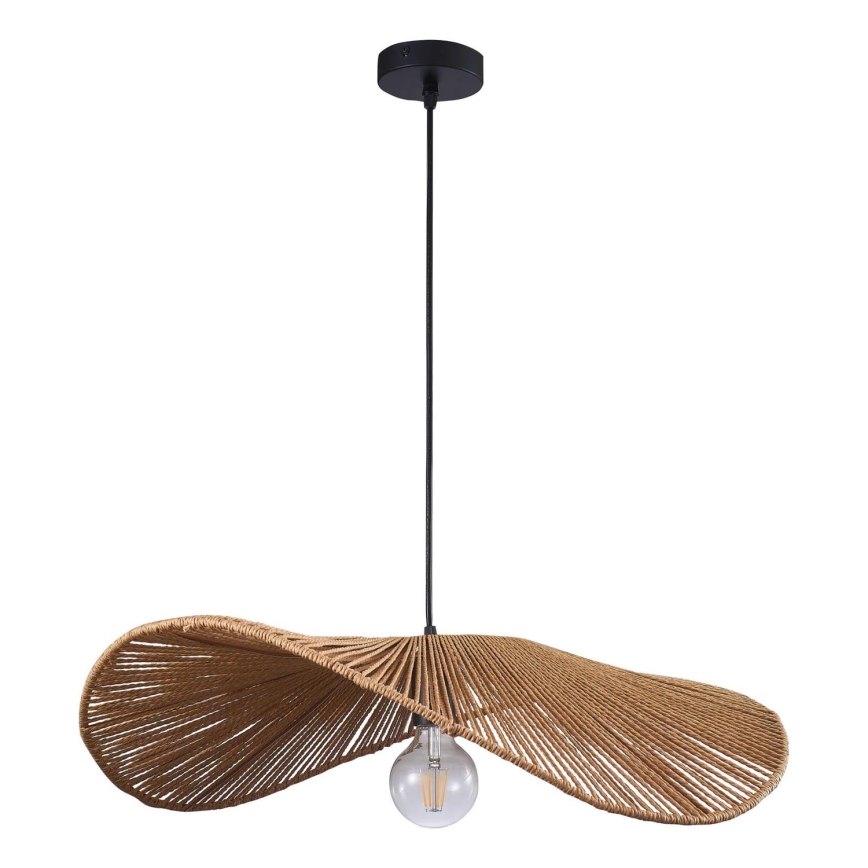 Lustra ar auklu CAPRI 1xE27/20W/230V d. 60 cm bambusa