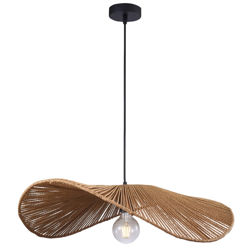 Lustra ar auklu CAPRI 1xE27/20W/230V d. 60 cm bambusa