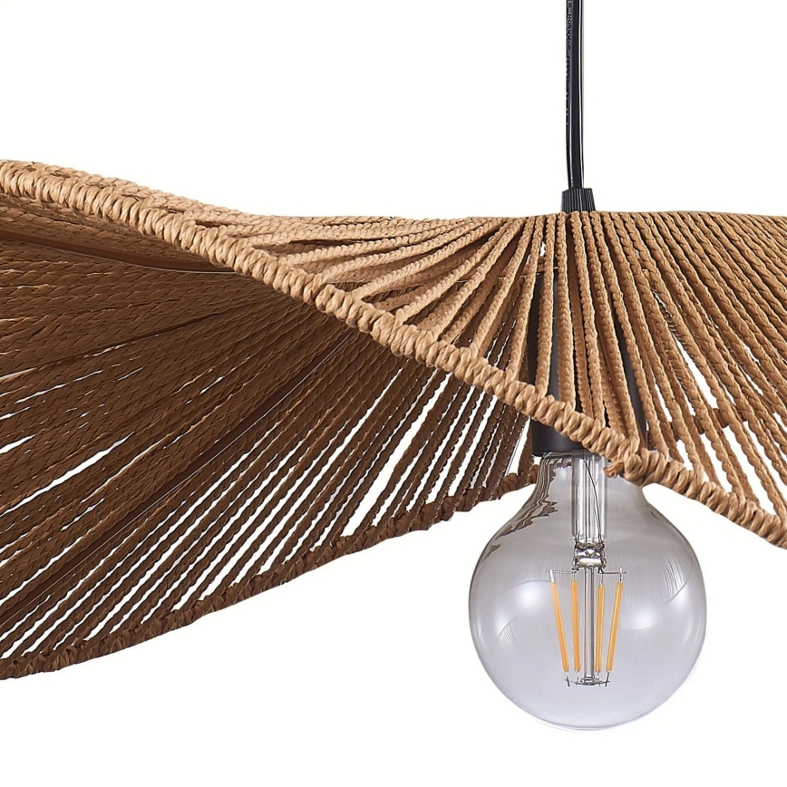 Lustra ar auklu CAPRI 1xE27/20W/230V d. 60 cm bambusa