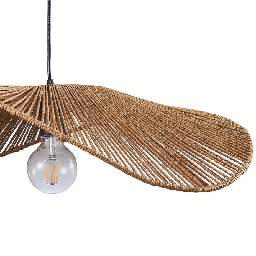 Lustra ar auklu CAPRI 1xE27/20W/230V d. 60 cm bambusa